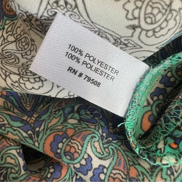 Cynthia Rowley Print Tunic Top size XL - Picture 5 of 8